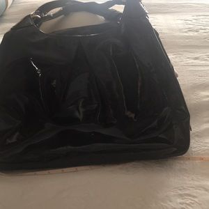 Coach patent leather shoulder bag
